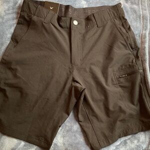 ZeroXposur Men's Dark Brown Flat Front Shorts